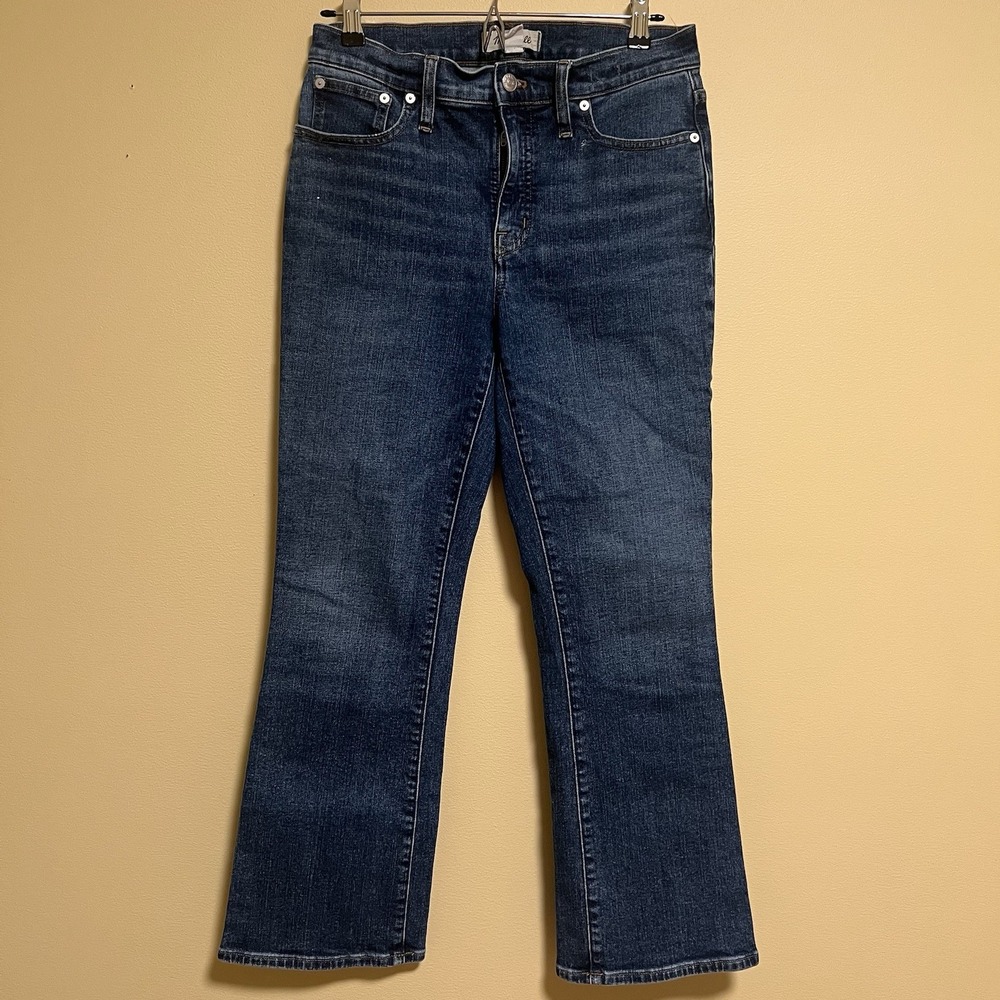 Madewell Women's Jeans Kick Out Crop Jeans NM243 Stretch Mid Rise Size 27